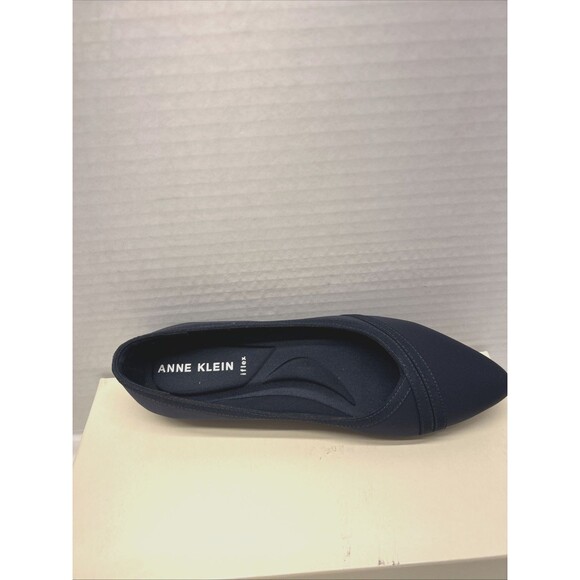 Anne Klein Flex Oceanus Ballet Flat Shoe Navy Fabric Women Sz 6 M New in Box - Picture 4 of 7